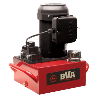 BVA Hydraulics Standard Electric Pump, 1HP, 1ph, 60Hz, 120V, Manual, 3W/3P, 2 Gal